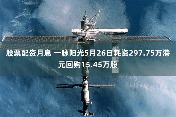 股票配资月息 一脉阳光5月26日耗资297.75万港元回购15.45万股