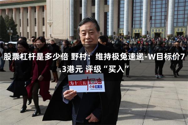 股票杠杆是多少倍 野村：维持极兔速递-W目标价7.3港元 评级“买入”
