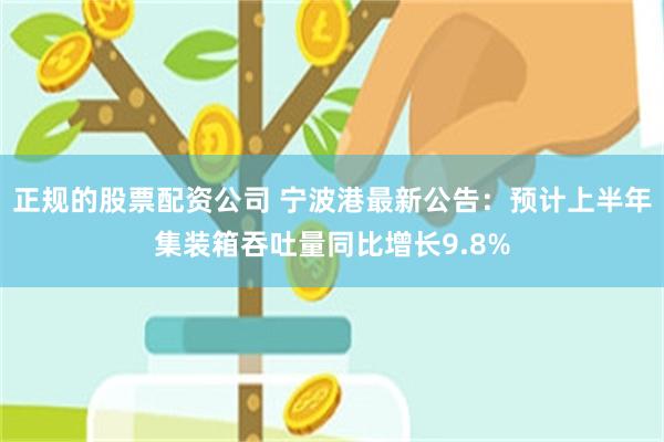 正规的股票配资公司 宁波港最新公告：预计上半年集装箱吞吐量同比增长9.8%