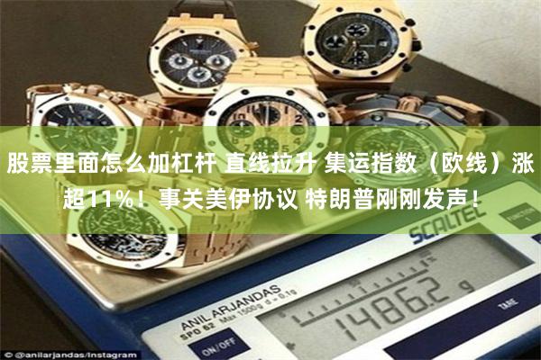 股票里面怎么加杠杆 直线拉升 集运指数（欧线）涨超11%！事关美伊协议 特朗普刚刚发声！