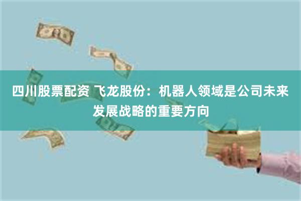 四川股票配资 飞龙股份：机器人领域是公司未来发展战略的重要方向