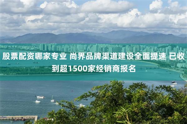 股票配资哪家专业 尚界品牌渠道建设全面提速 已收到超1500家经销商报名