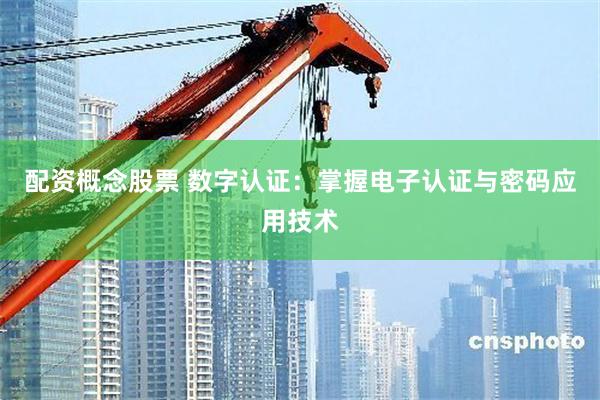 配资概念股票 数字认证：掌握电子认证与密码应用技术