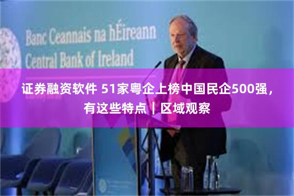证券融资软件 51家粤企上榜中国民企500强，有这些特点｜区域观察