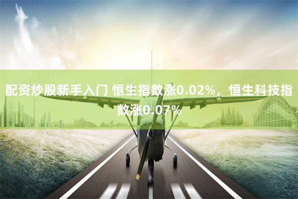 配资炒股新手入门 恒生指数涨0.02%，恒生科技指数涨0.07%