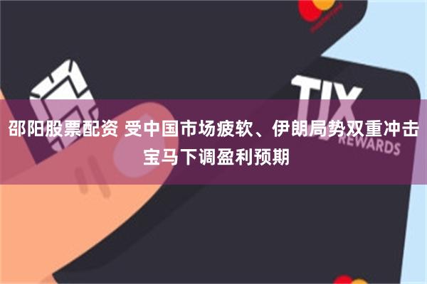 邵阳股票配资 受中国市场疲软、伊朗局势双重冲击 宝马下调盈利预期