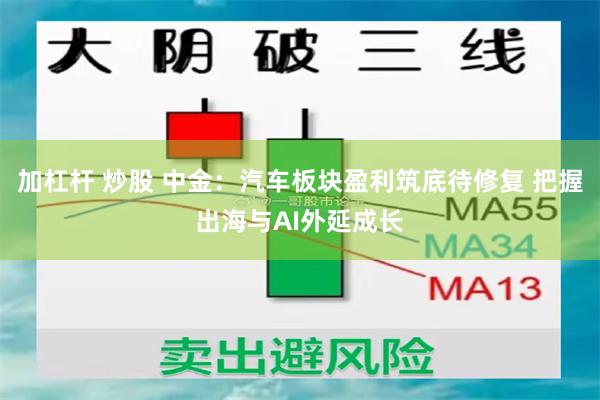 加杠杆 炒股 中金：汽车板块盈利筑底待修复 把握出海与AI外延成长