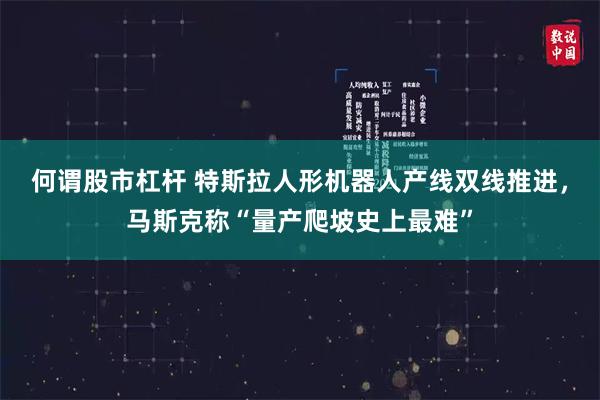 何谓股市杠杆 特斯拉人形机器人产线双线推进，马斯克称“量产爬坡史上最难”
