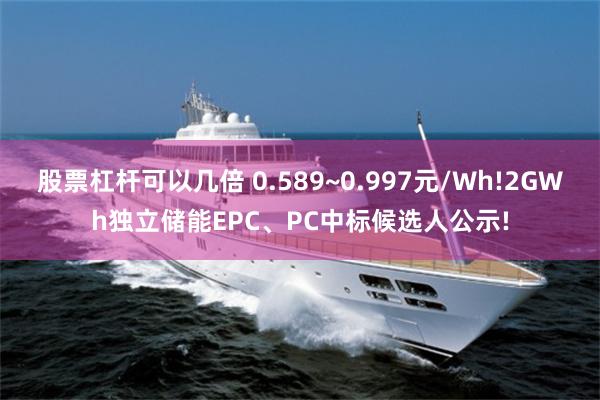 股票杠杆可以几倍 0.589~0.997元/Wh!2GWh独立储能EPC、PC中标候选人公示!